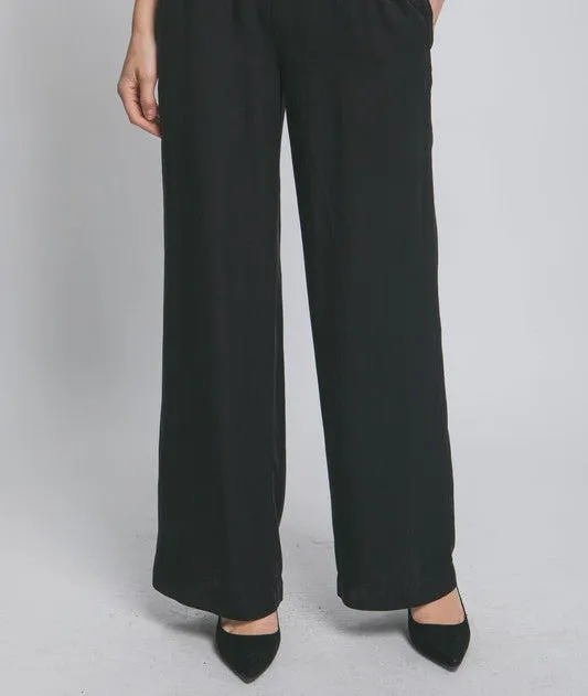 Olivia Drawstring Waist Linen Pants