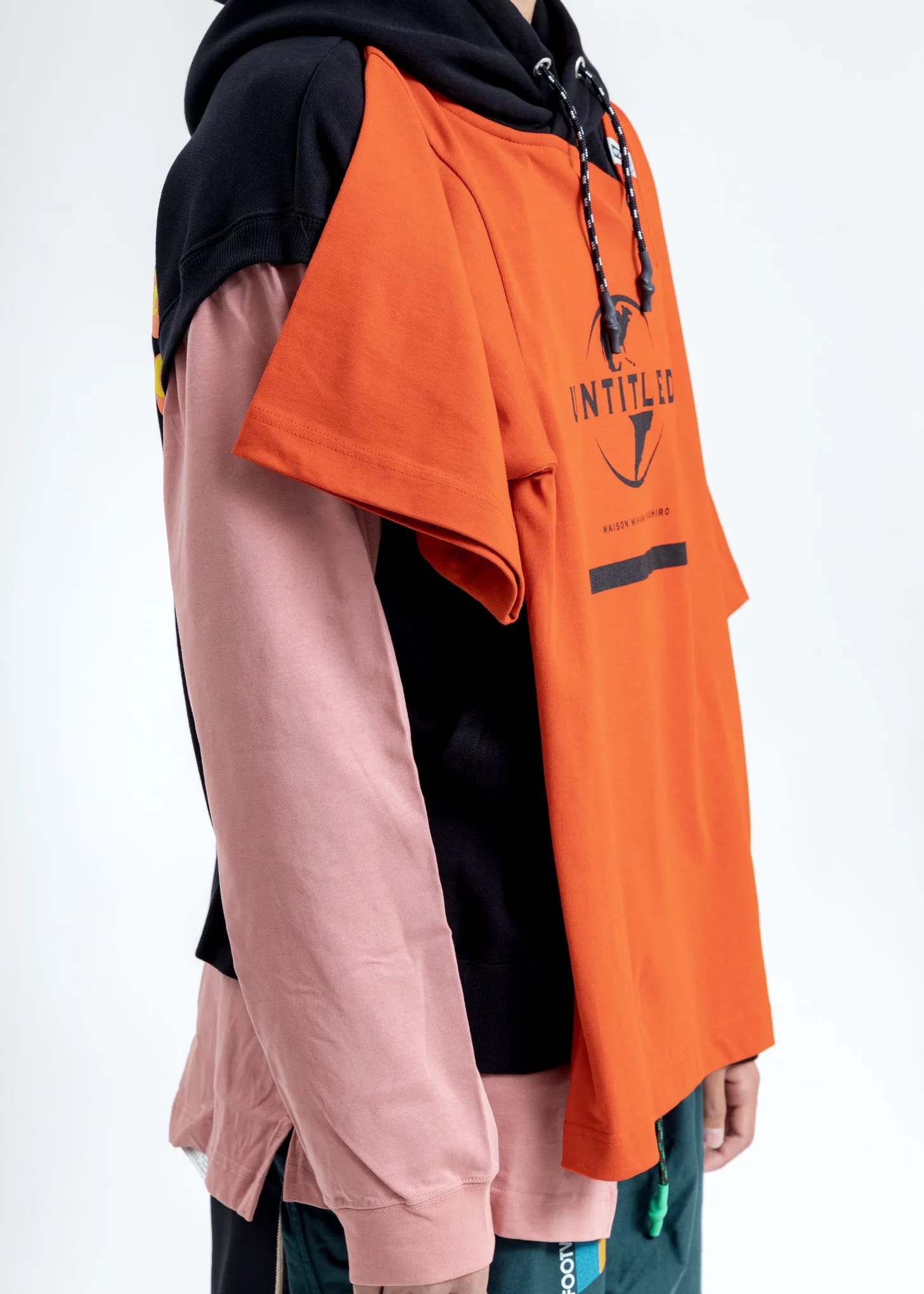 Orange Combined Hoodie