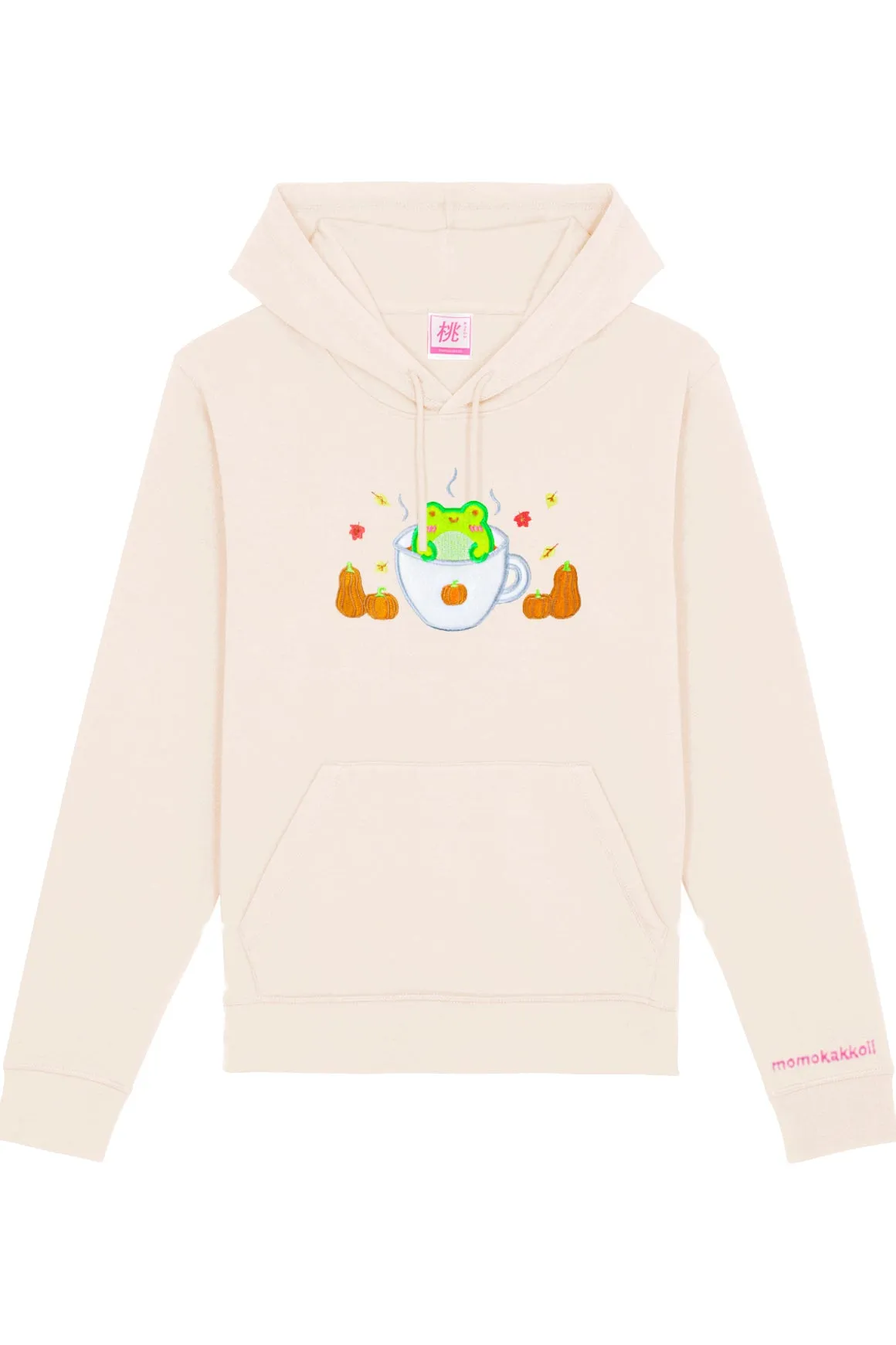 Organic Cotton Pumpkin Spice Albert Embroidered Hoodie