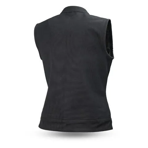 Perth County Moto Marguerite Canvas Vest