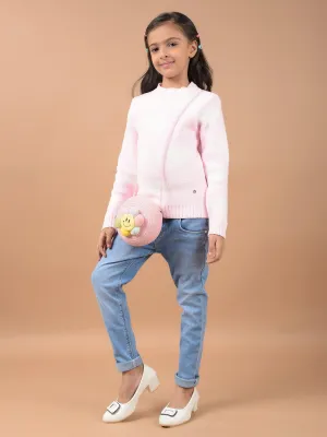 Pink Jacquard Sweater