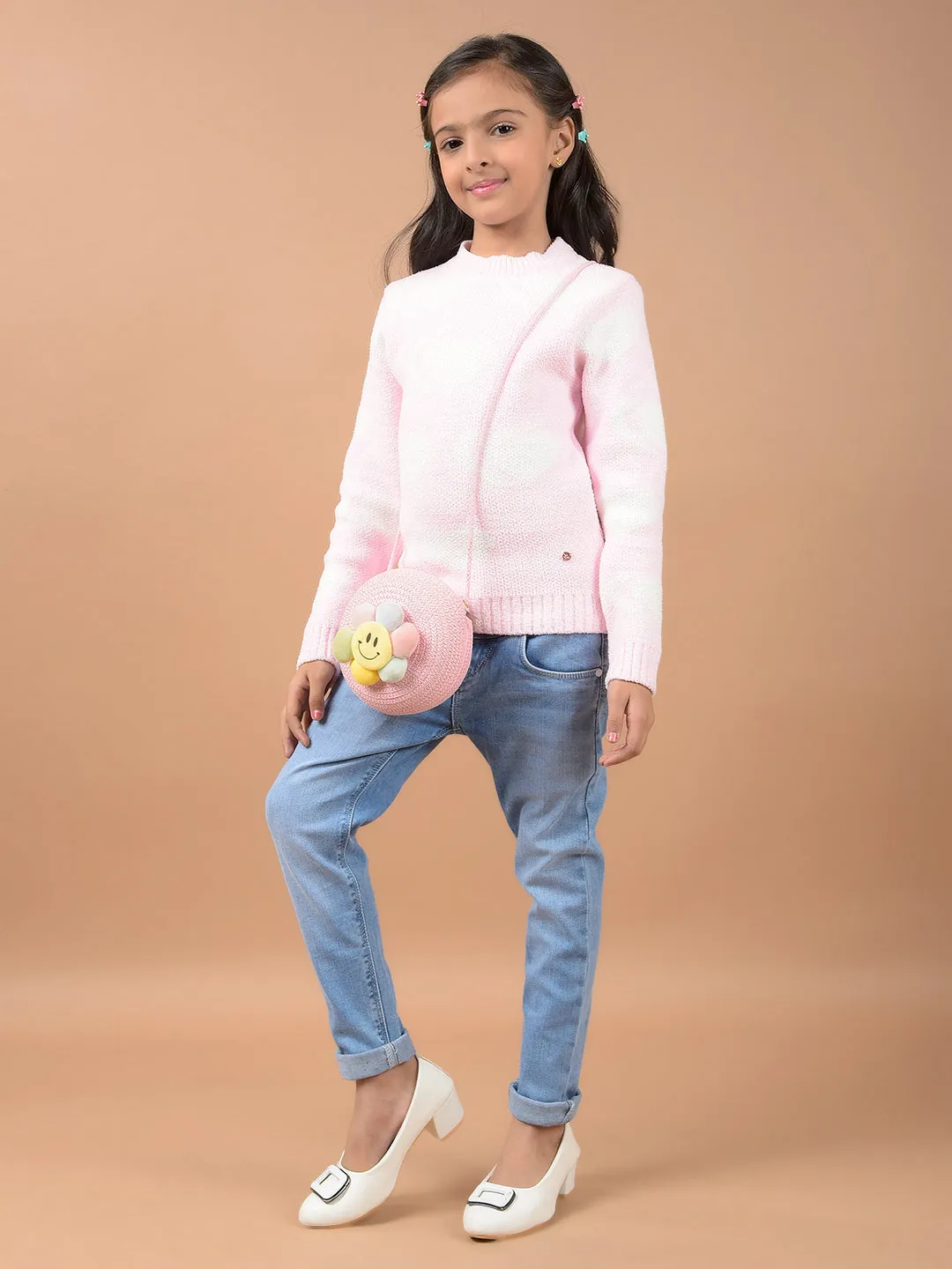Pink Jacquard Sweater