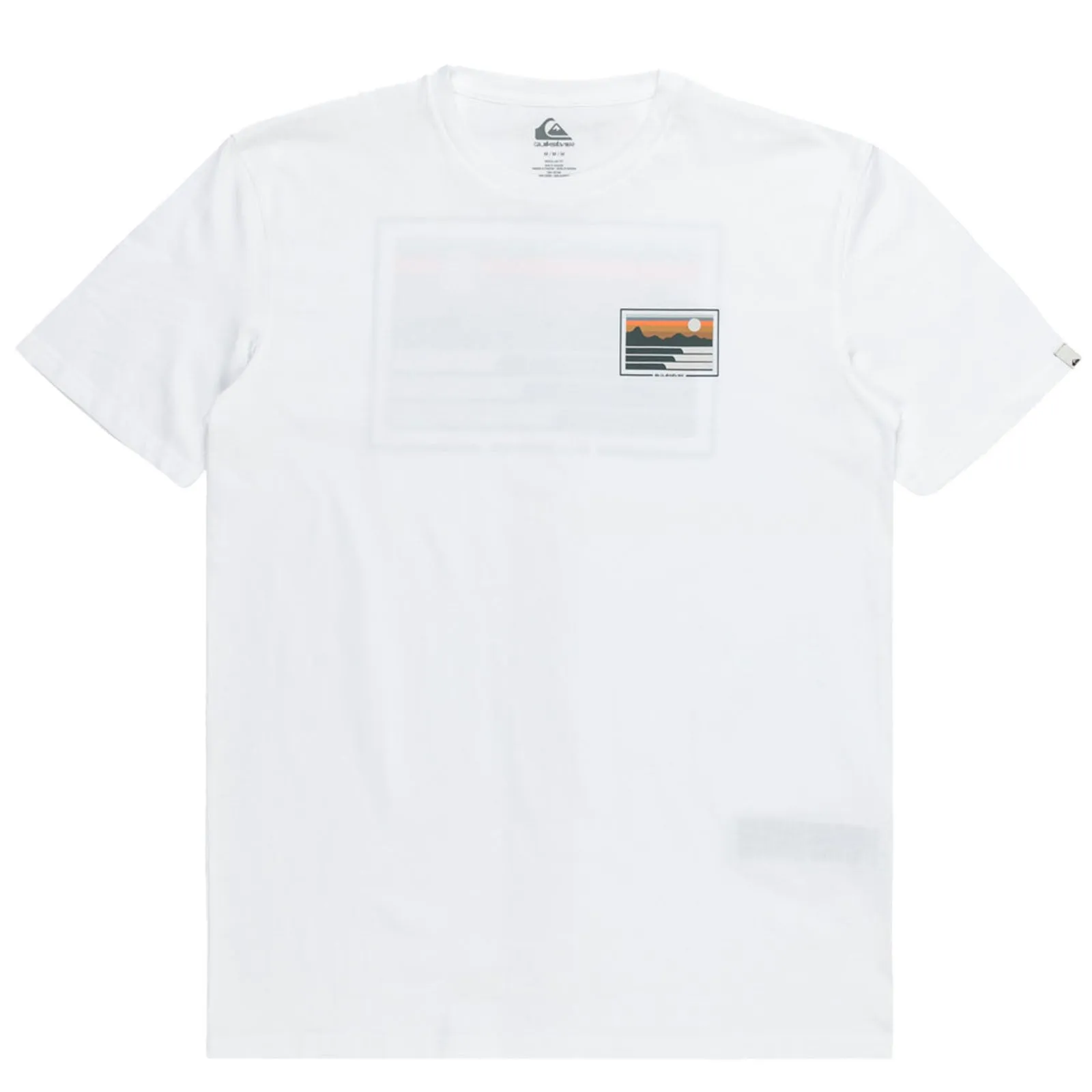 Quiksilver Mens Land And Sea Short Sleeve  T-Shirt