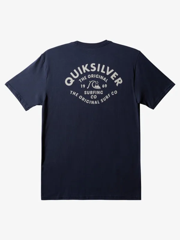 Quiksilver Script Talk Tee-Navy Blazer