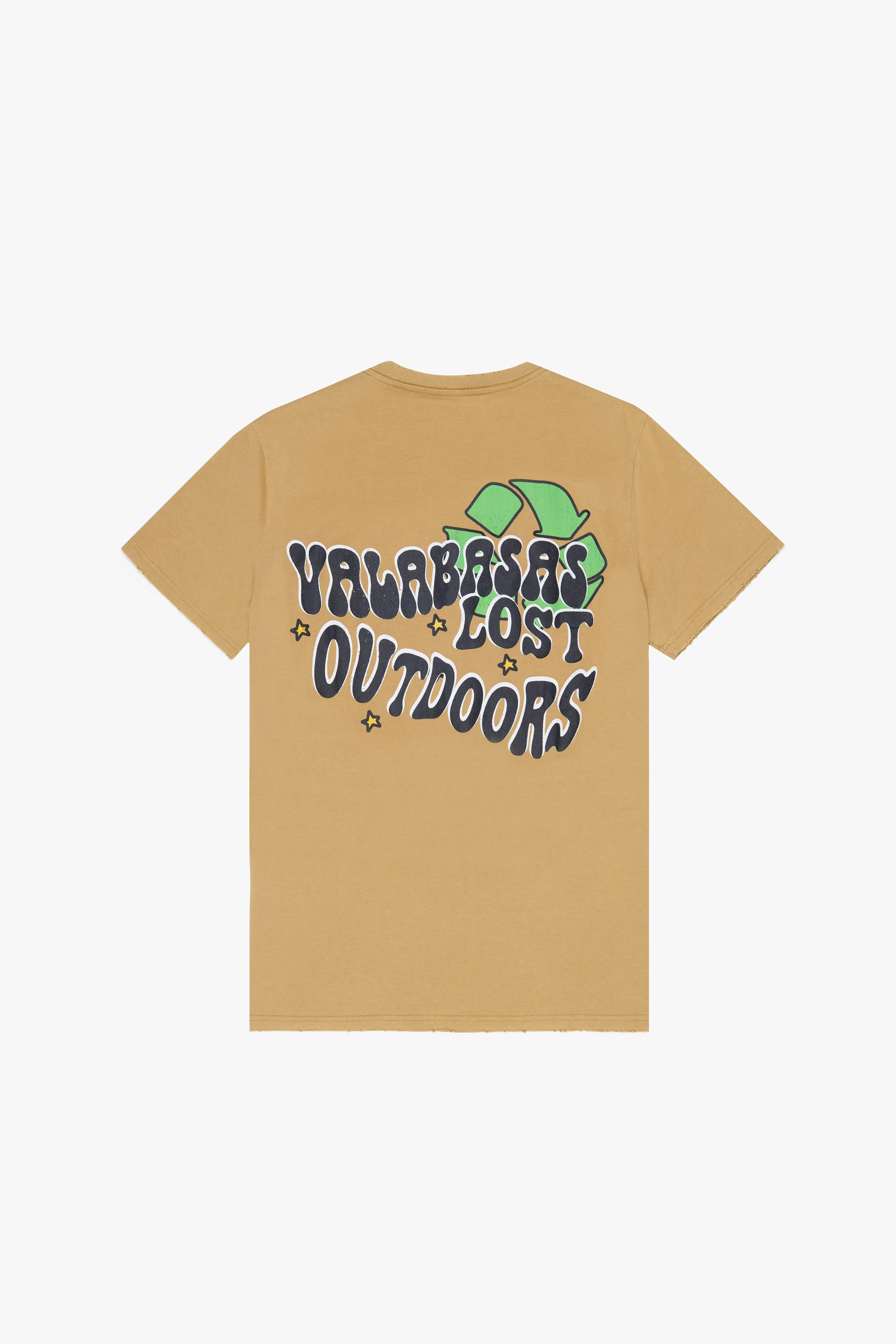 "CARE OUTDOORS" VINTAGE LIGHT BROWN TEE