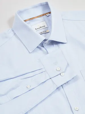Regular Fit Geometric Blue Shirt For Men