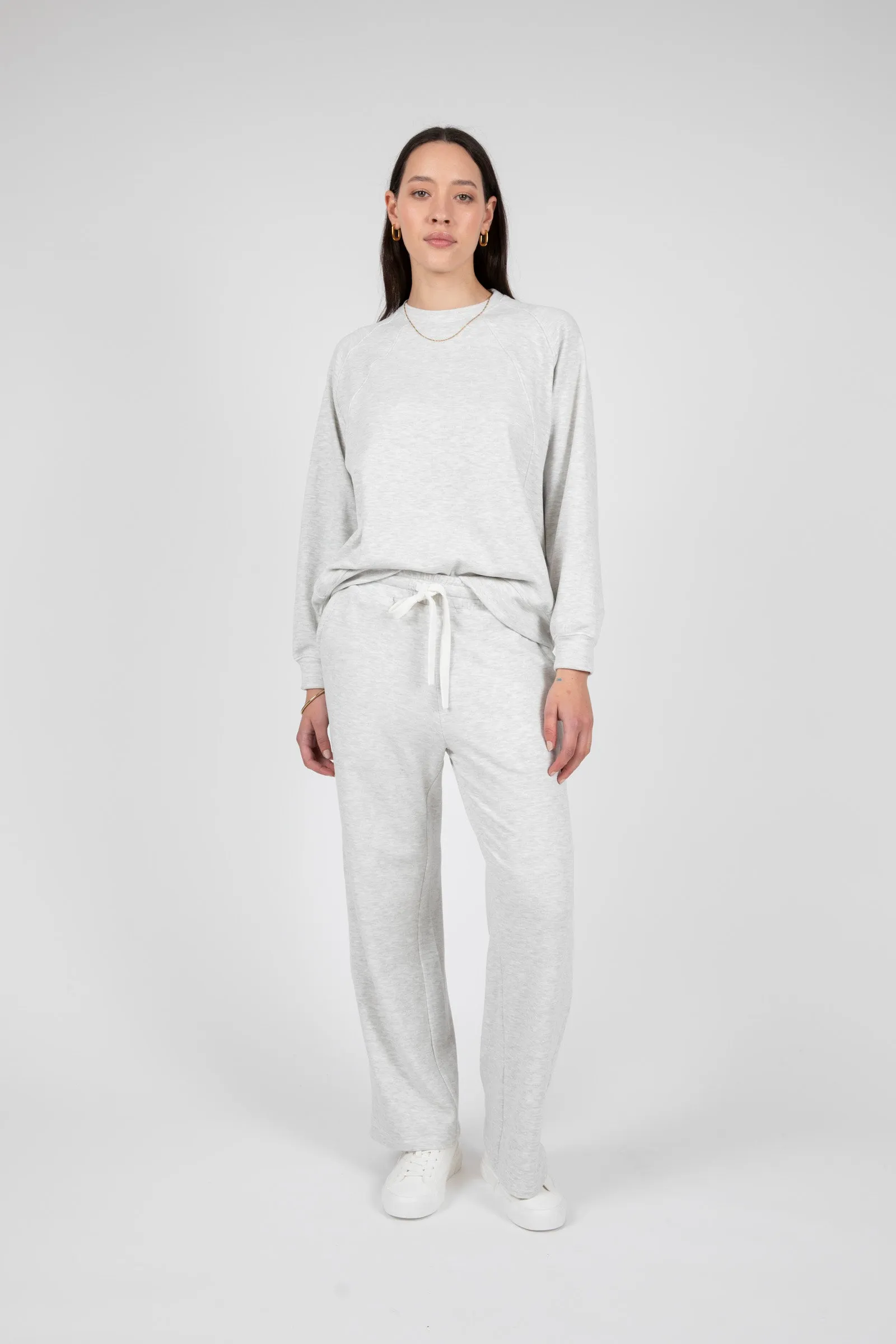 Restore Wide Leg Pant - Silver Marle