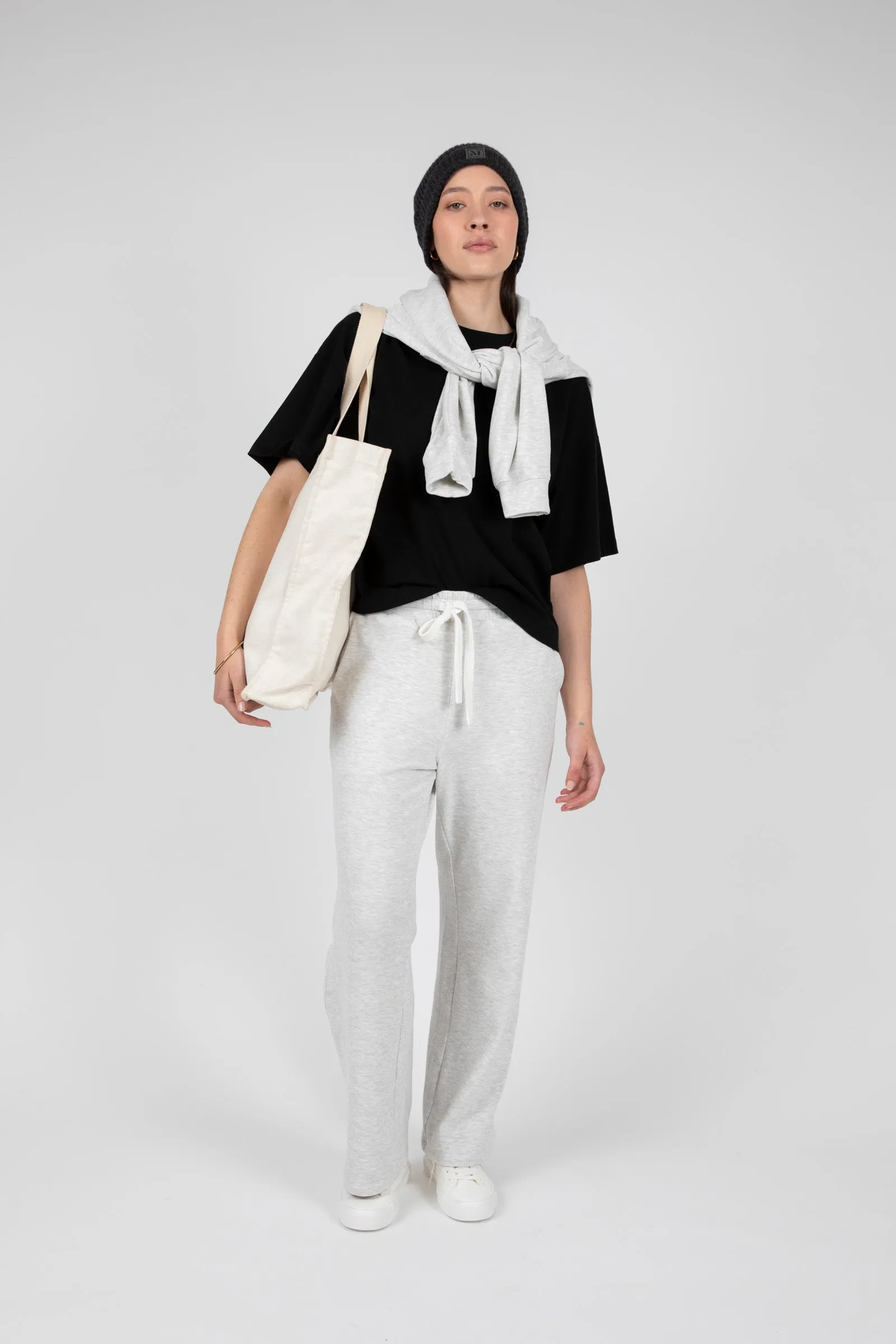 Restore Wide Leg Pant - Silver Marle