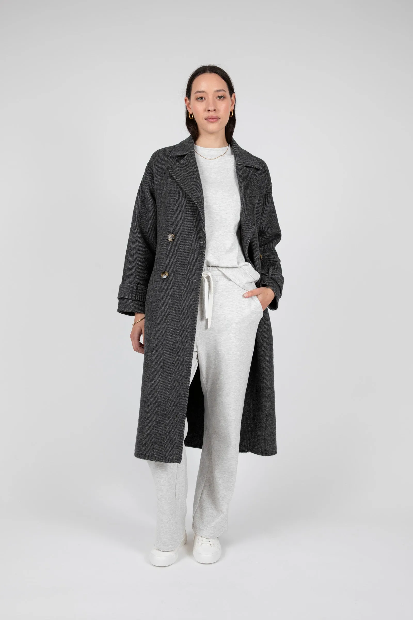 Restore Wide Leg Pant - Silver Marle