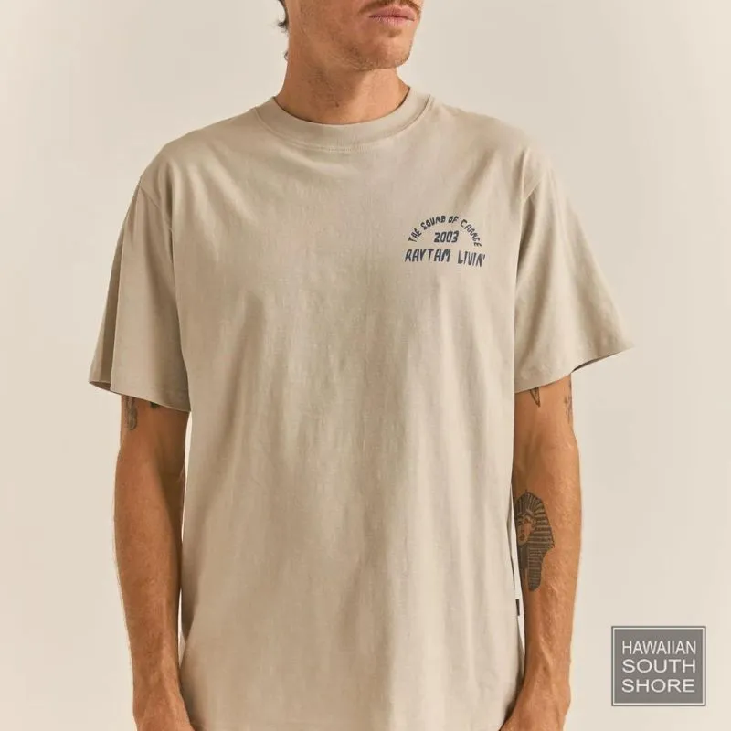 RHYTHM TEE Down Under Slub (Small-Large) Stone