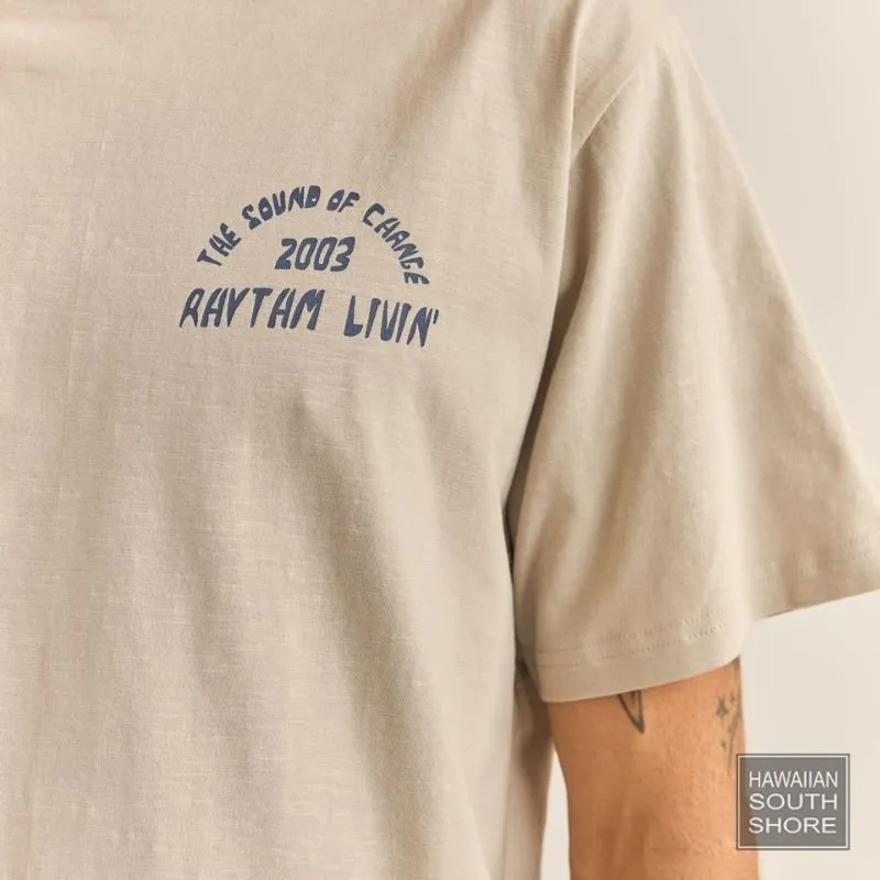 RHYTHM TEE Down Under Slub (Small-Large) Stone