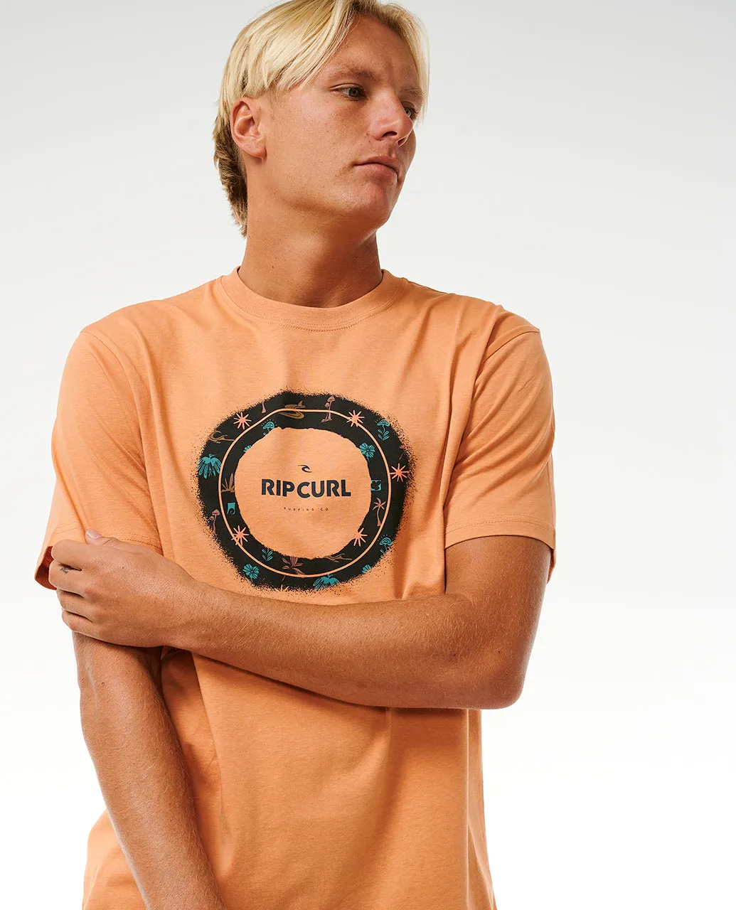 Rip Curl Mens Fill Me Up Cotton Short Sleeve T-Shirt