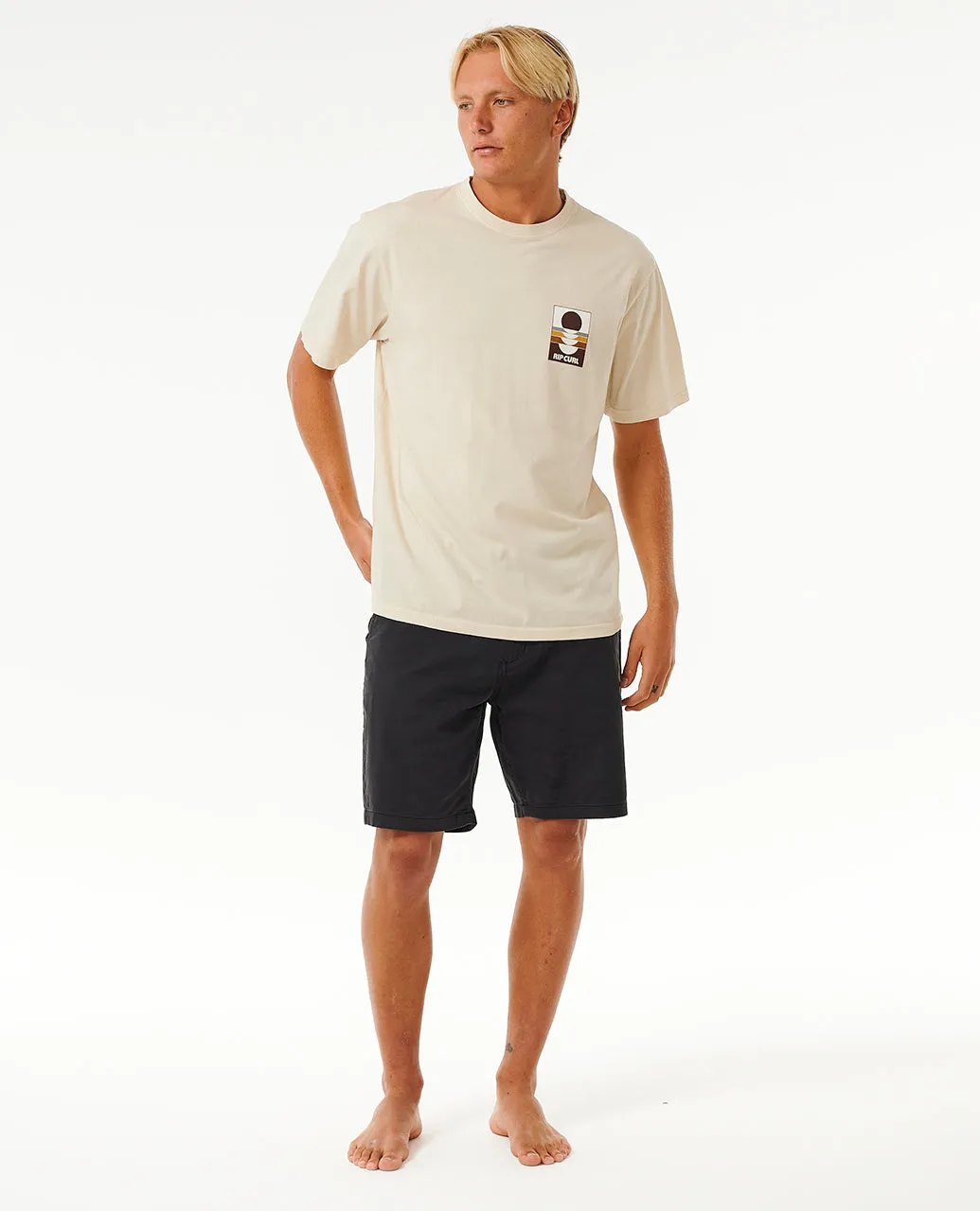Rip Curl Mens Surf Revival Peaking Short Sleeve T-Shirt