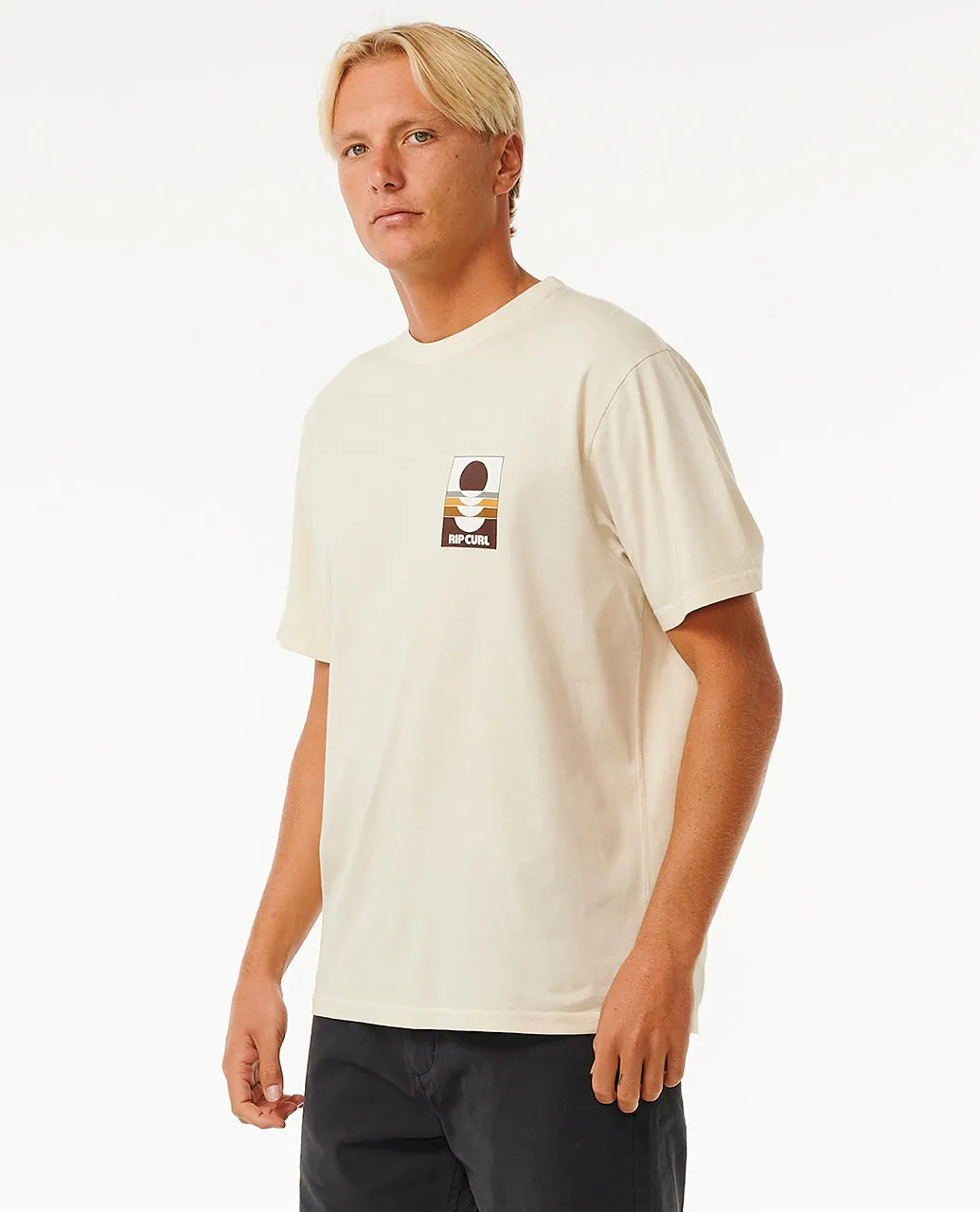 Rip Curl Mens Surf Revival Peaking Short Sleeve T-Shirt