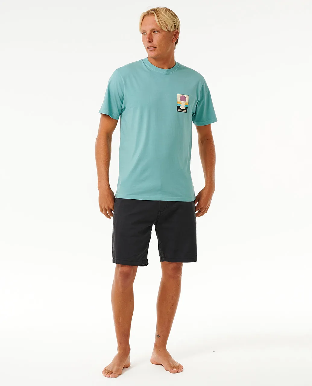 Rip Curl Mens Surf Revival Peaking Short Sleeve T-Shirt