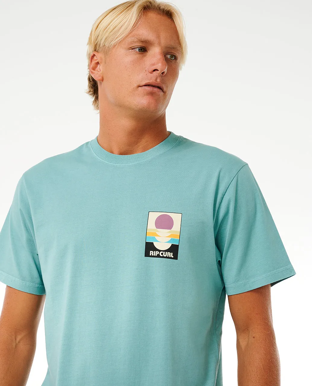 Rip Curl Mens Surf Revival Peaking Short Sleeve T-Shirt