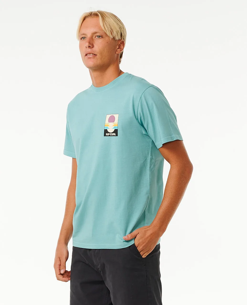 Rip Curl Mens Surf Revival Peaking Short Sleeve T-Shirt