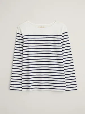 Seasalt Sailor Shirt - Falmouth Breton Maritime Chalk