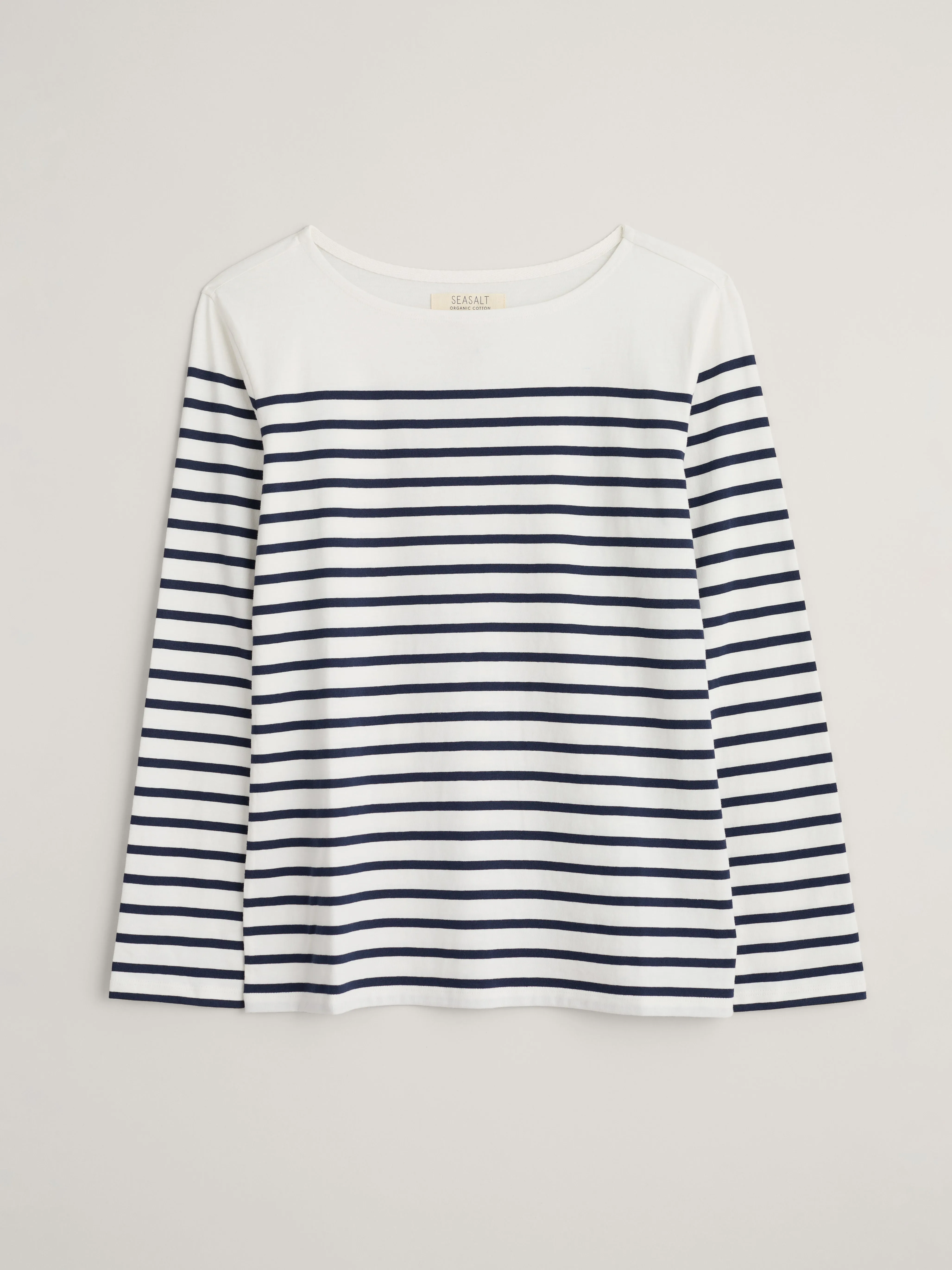 Seasalt Sailor Shirt - Falmouth Breton Maritime Chalk