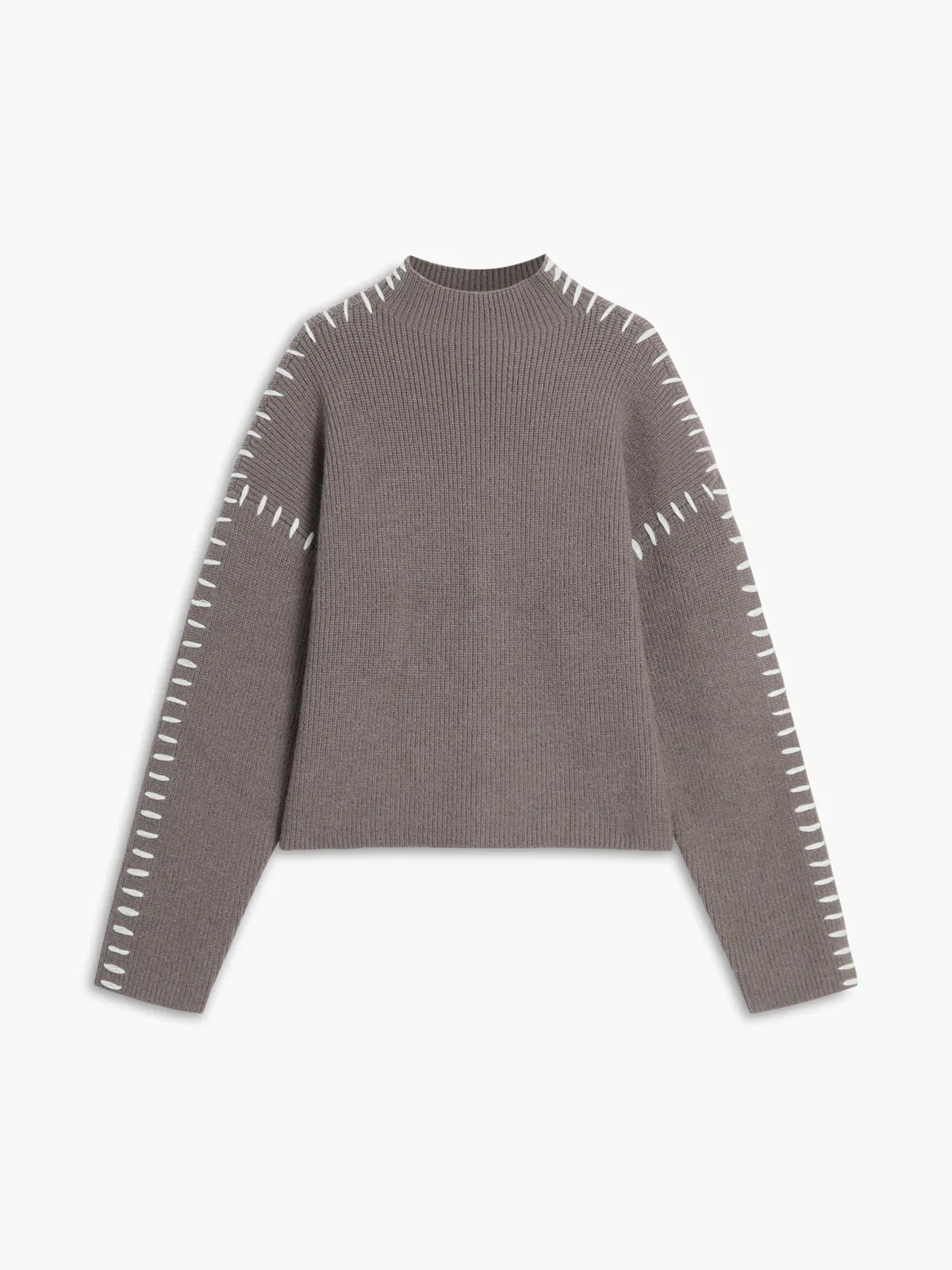 Shift The Focus Trendy Oversized Mock Neck Sweater