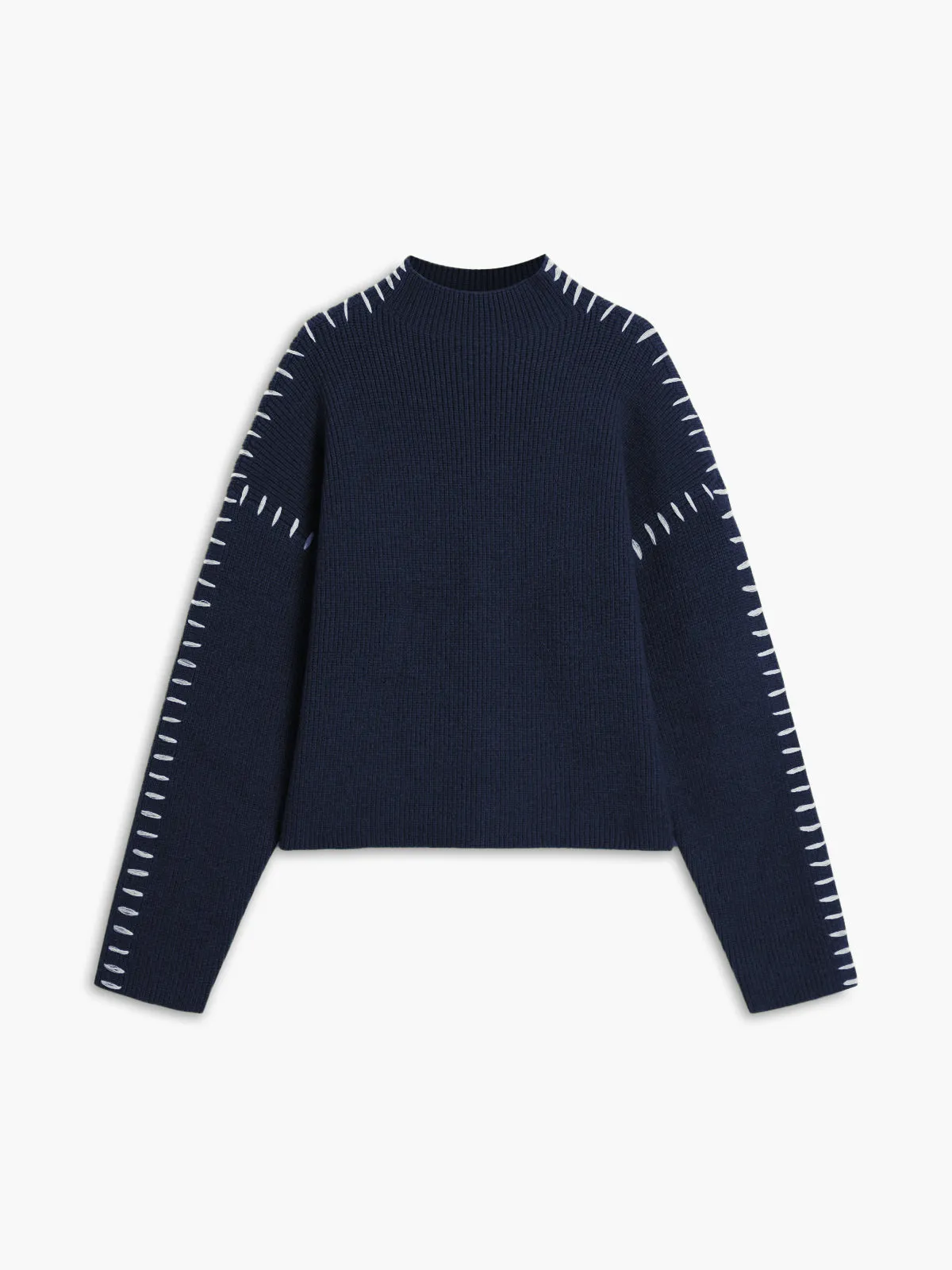 Shift The Focus Trendy Oversized Mock Neck Sweater