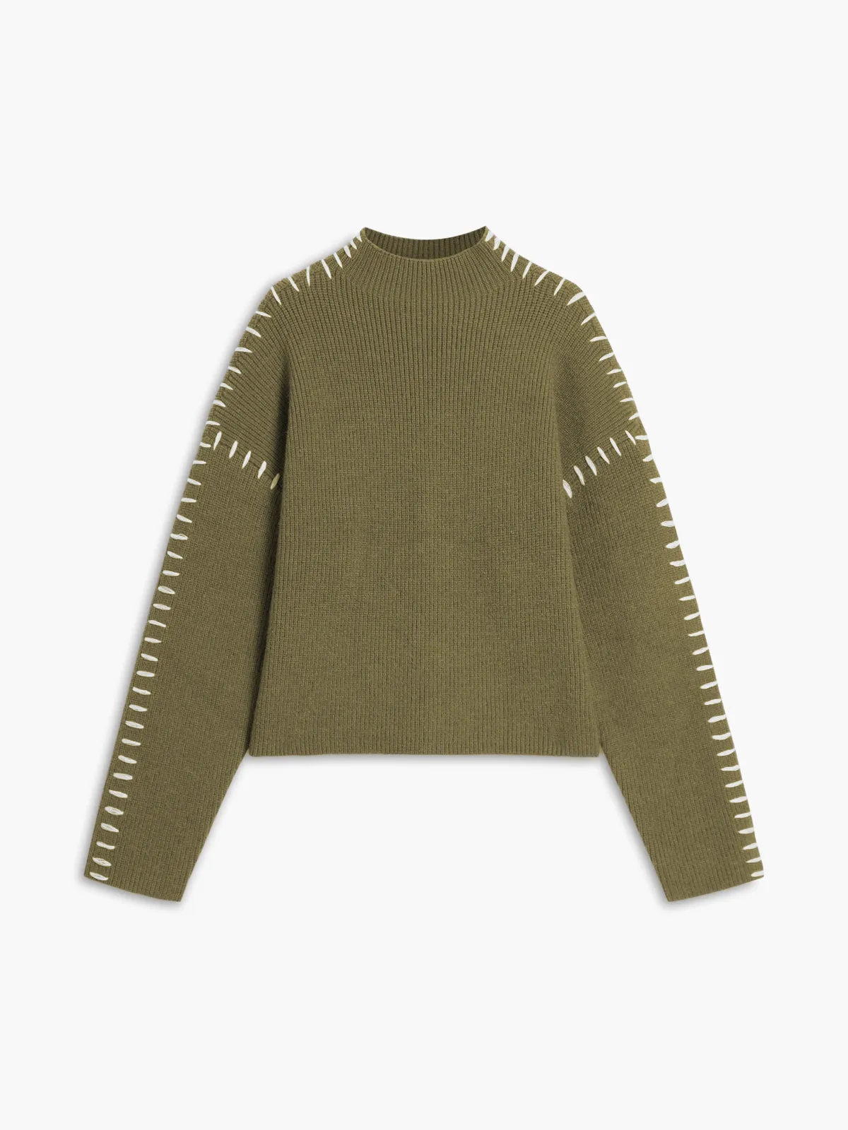 Shift The Focus Trendy Oversized Mock Neck Sweater