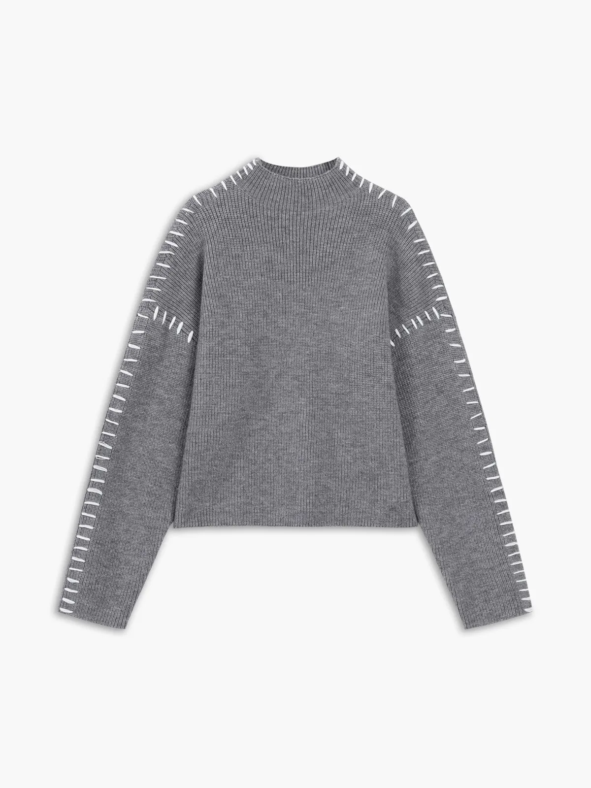 Shift The Focus Trendy Oversized Mock Neck Sweater