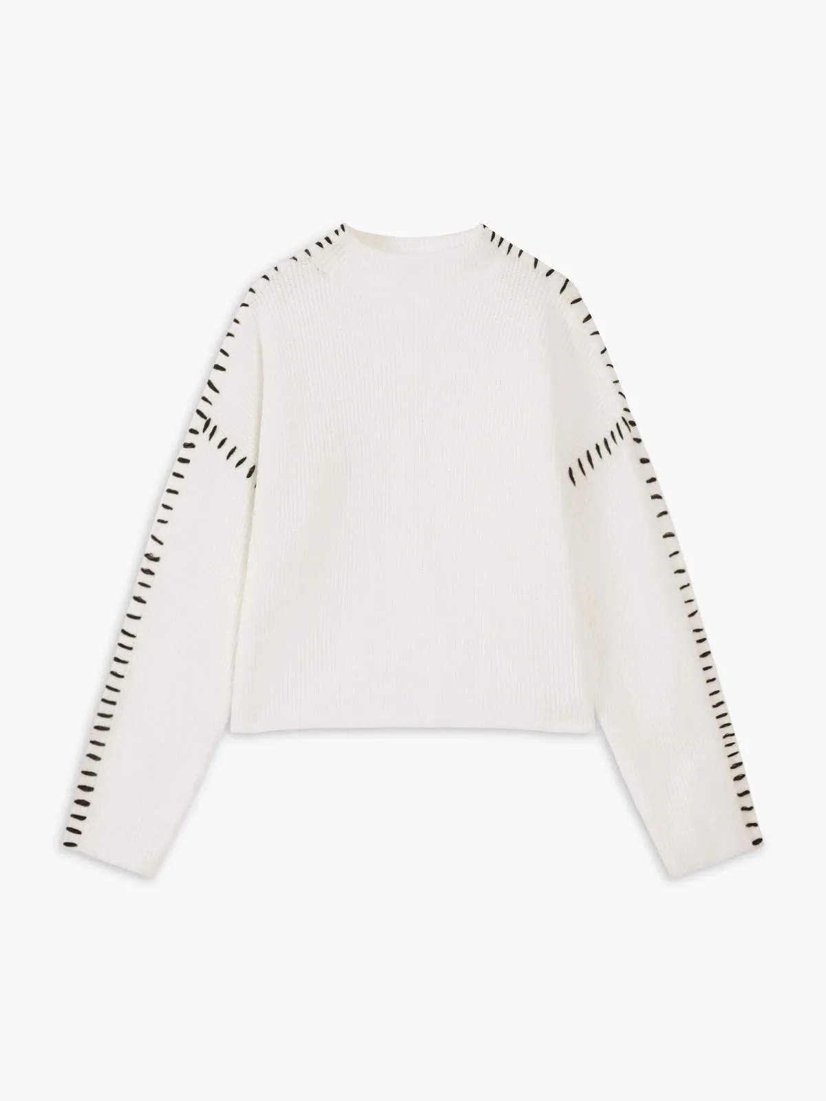 Shift The Focus Trendy Oversized Mock Neck Sweater