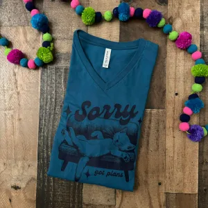Sorry, Got Plans Graphic Tee Shirt
