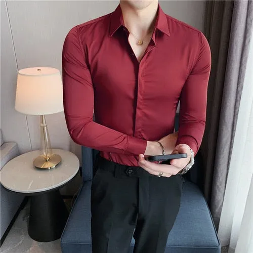 Stretch  Formal Dress Shirts