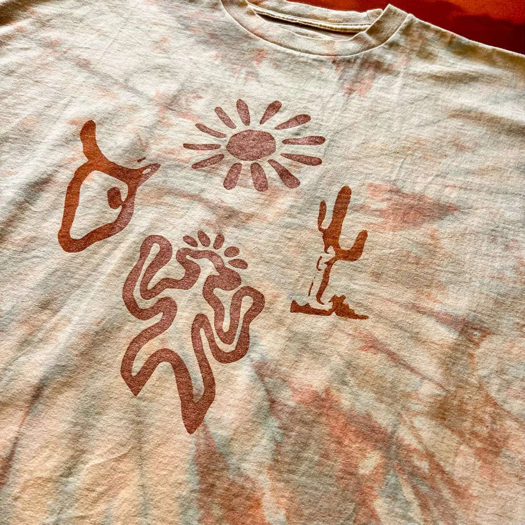 the 'SRV' Americana desert tie-dye tee