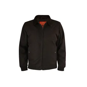 Thomas Cook Men's Oilskin Bomber Jacket Rustic Mulch