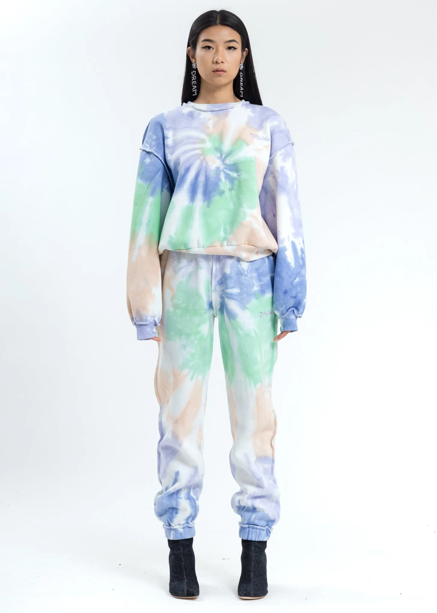 Tie Dye Floral Logo Sweatshirt