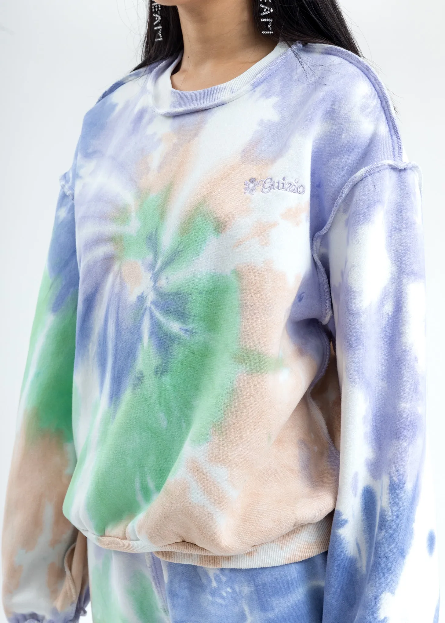 Tie Dye Floral Logo Sweatshirt